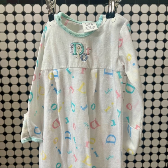 Baby Dior 1994 Pastel Nightgown Pajamas - Picture 1 of 8